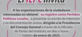 Abre IEPC, Convocatoria para Registro de Nuevos Partidos Políticos Locales, en Jalisco